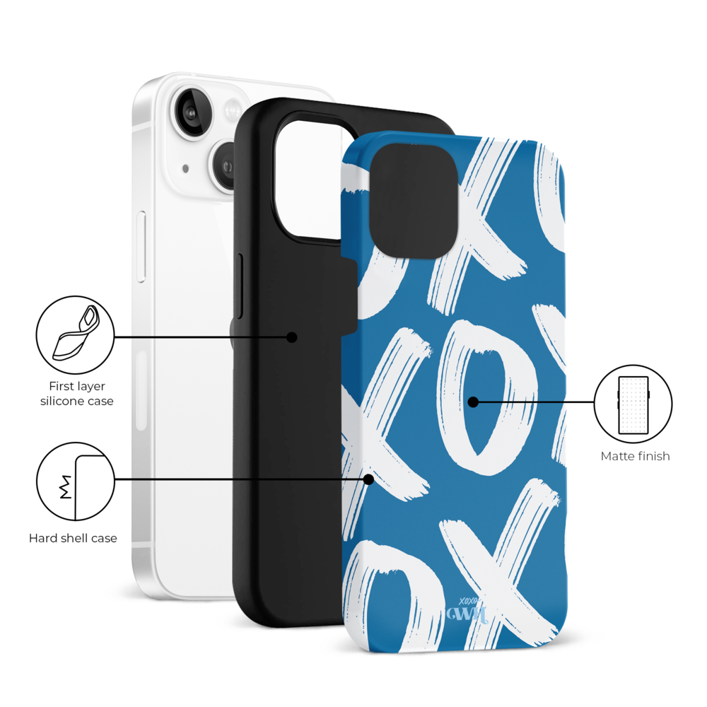 xoxo Wildhearts xoxo Wildhearts Can't Talk Now Blue - iPhone 14 Hülle xoxo Wildhearts xoxo Wildhearts Can't Talk Now Blue - iPhone 14 Hülle