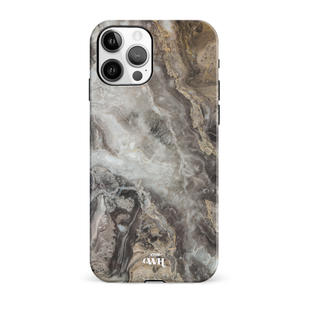 xoxo Wildhearts xoxo Wildhearts Marble Grey River - iPhone 12 Pro Max Hülle xoxo Wildhearts xoxo Wildhearts Marble Grey River - iPhone 12 Pro Max Hülle
