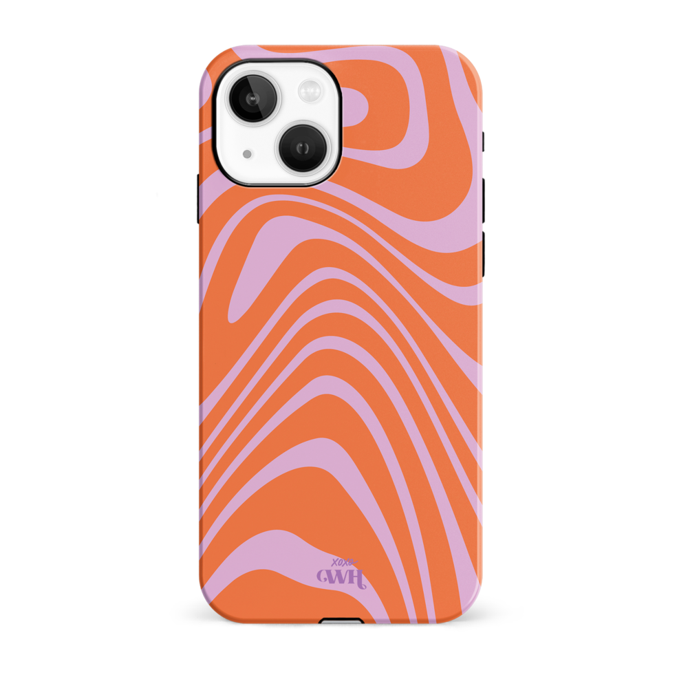 xoxo Wildhearts xoxo Wildhearts Boogie Wonderland Orange - iPhone 13 mini Hülle