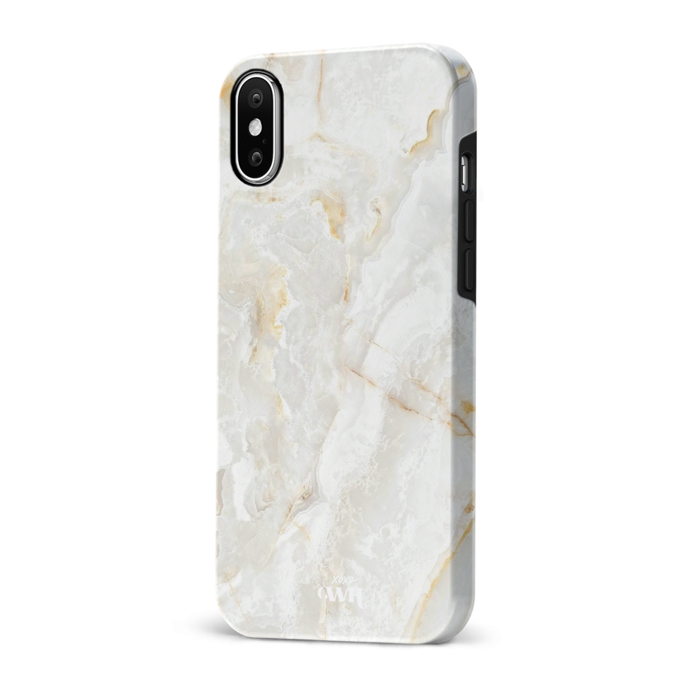 xoxo Wildhearts xoxo Wildhearts Marble Off Whites - iPhone X/XS Hülle xoxo Wildhearts xoxo Wildhearts Marble Off Whites - iPhone X/XS Hülle