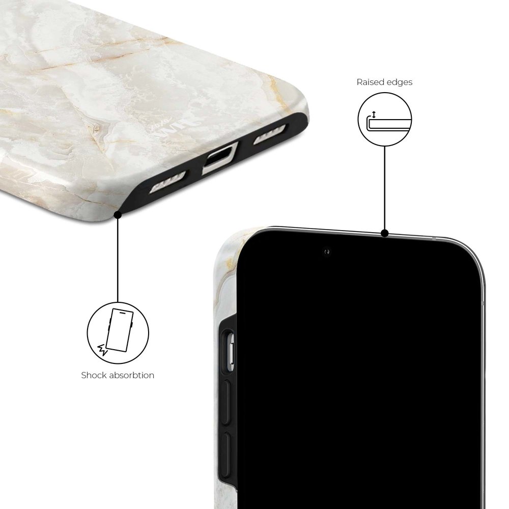 xoxo Wildhearts xoxo Wildhearts Marble Off Whites - iPhone X/XS Hülle xoxo Wildhearts xoxo Wildhearts Marble Off Whites - iPhone X/XS Hülle