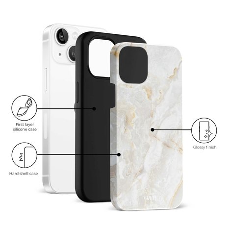 xoxo Wildhearts xoxo Wildhearts Marble Off Whites - iPhone 14 Plus Hülle xoxo Wildhearts xoxo Wildhearts Marble Off Whites - iPhone 14 Plus Hülle