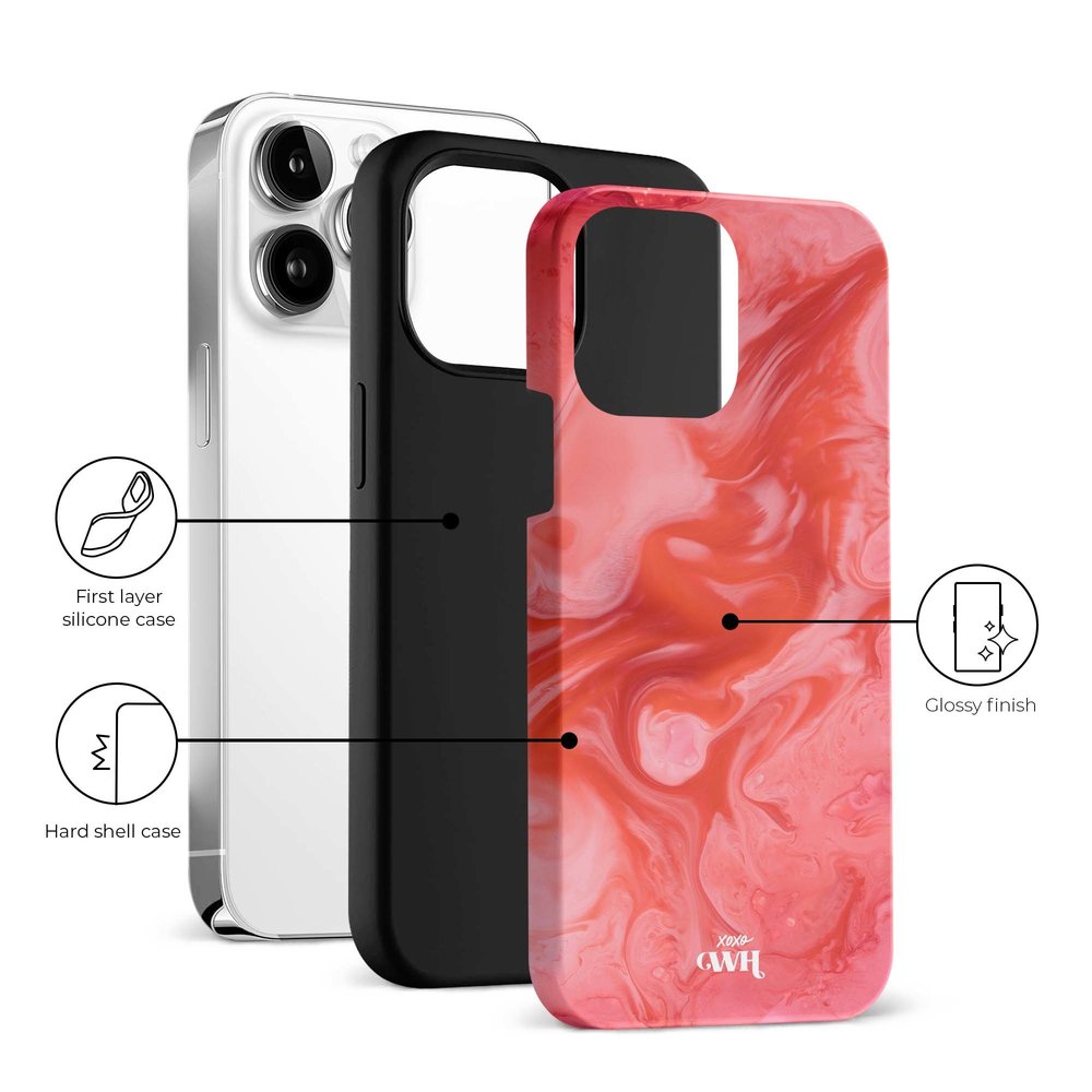xoxo Wildhearts xoxo Wildhearts Marble Red Lips - iPhone 14 Pro Max Hülle xoxo Wildhearts xoxo Wildhearts Marble Red Lips - iPhone 14 Pro Max Hülle
