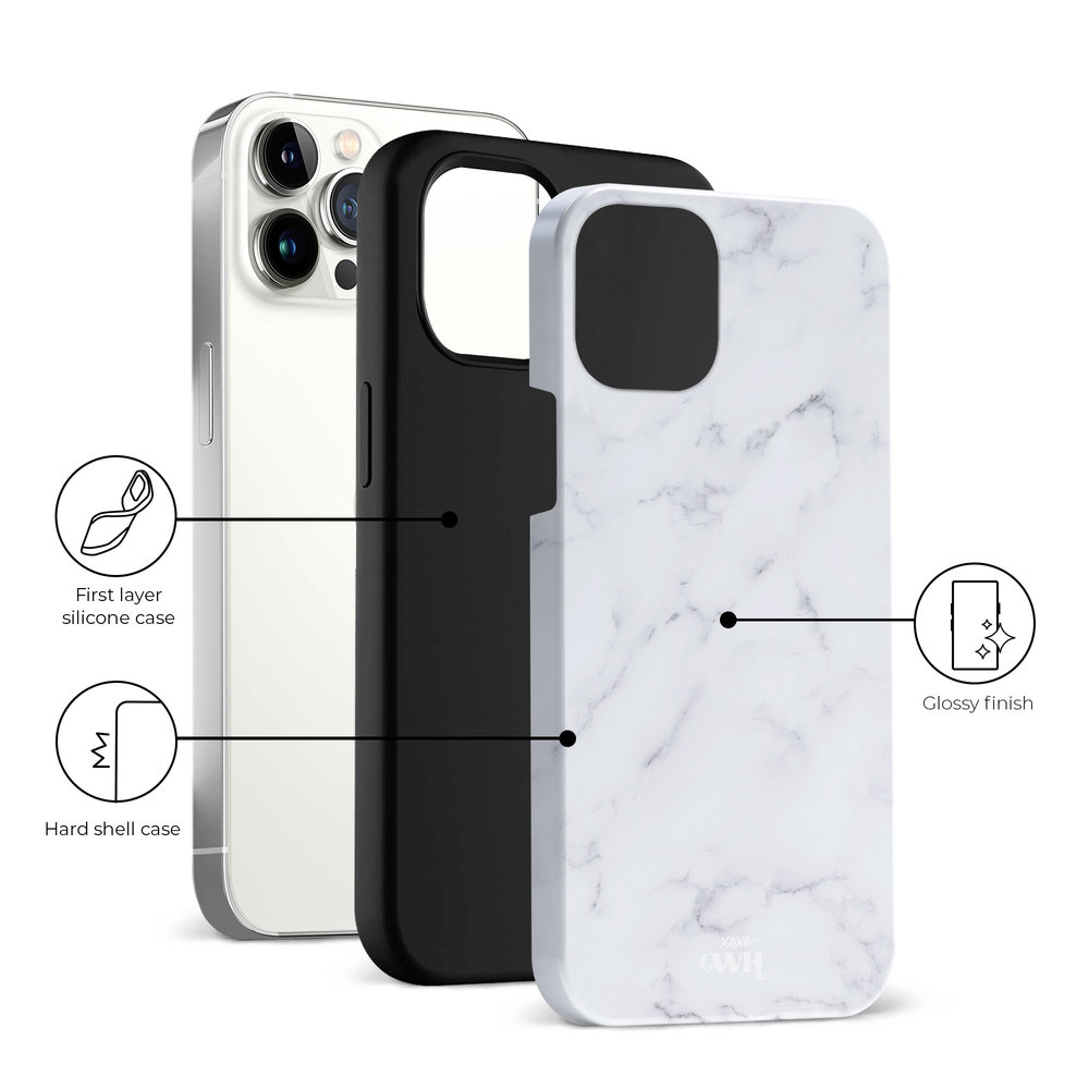 xoxo Wildhearts xoxo Wildhearts Marble White Lies - iPhone 12 Pro Hülle xoxo Wildhearts xoxo Wildhearts Marble White Lies - iPhone 12 Pro Hülle