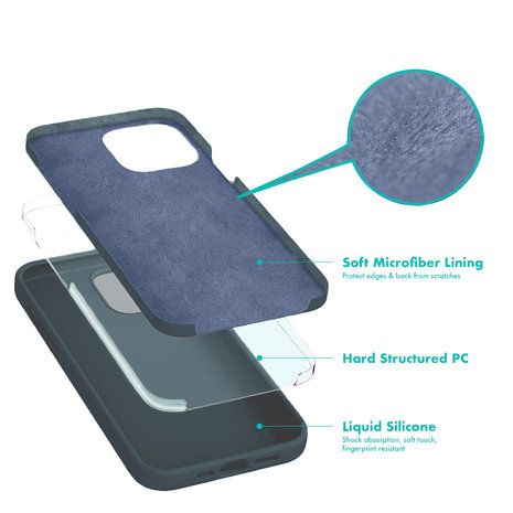 ShieldCase® ShieldCase iPhone 13 Mini Silikonhülle (Dunkelblau)