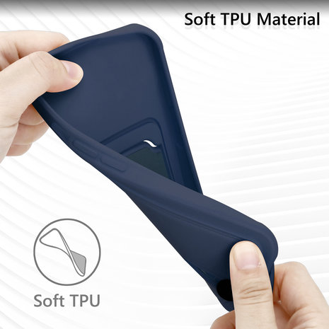 Coverzs Coverzs iPhone 11 Pro Kartenhülle mit Schieber (Blau) Coverzs Coverzs iPhone 11 Pro Kartenhülle mit Schieber (Blau)