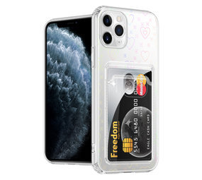 ShieldCase® iPhone 11 Pro Transparente Hülle mit Karten (Herzen) ShieldCase® iPhone 11 Pro Transparente Hülle mit Karten (Herzen)