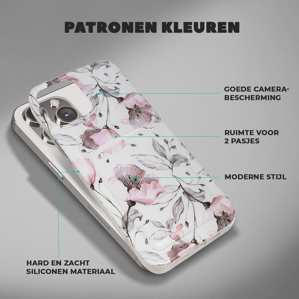 ShieldCase® ShieldCase iPhone 13 Pro Max Kartenhülle (Vintage Flower) ShieldCase® ShieldCase iPhone 13 Pro Max Kartenhülle (Vintage Flower)