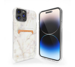 ShieldCase® iPhone 13 Pro Max Kartenhülle (Elegant Marble)