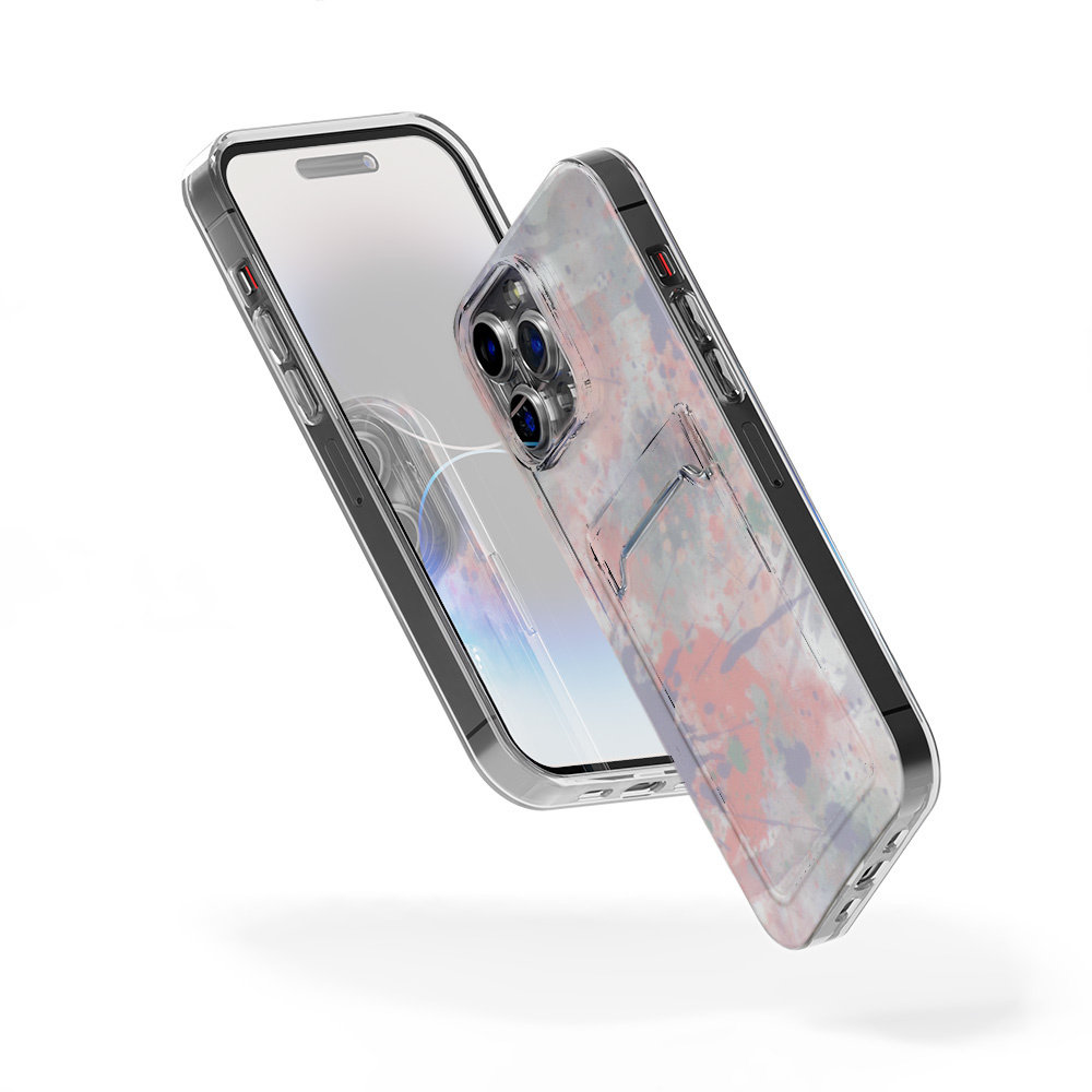 ShieldCase® ShieldCase iPhone 13 Pro Max Kartenhülle (Pink Brush)