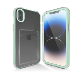 ShieldCase® iPhone X Kartenhülle mit Bumper (Türkis) ShieldCase® iPhone X Kartenhülle mit Bumper (Türkis)