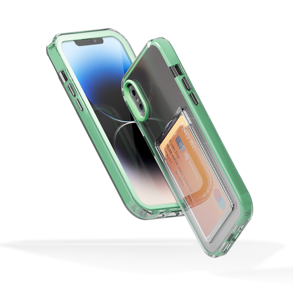 ShieldCase® ShieldCase iPhone X Kartenhülle mit Bumper (Türkis) ShieldCase® ShieldCase iPhone X Kartenhülle mit Bumper (Türkis)