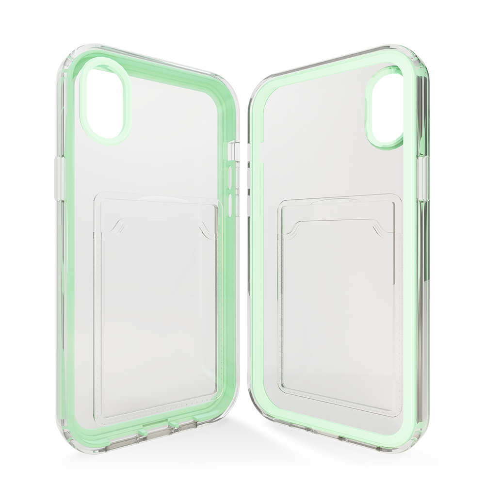 ShieldCase® ShieldCase iPhone X Kartenhülle mit Bumper (Türkis) ShieldCase® ShieldCase iPhone X Kartenhülle mit Bumper (Türkis)
