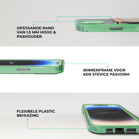 ShieldCase® ShieldCase iPhone X Kartenhülle mit Bumper (Türkis) ShieldCase® ShieldCase iPhone X Kartenhülle mit Bumper (Türkis)