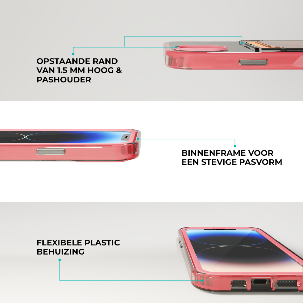 ShieldCase® ShieldCase iPhone X Kartenhülle mit Bumper (Pink) ShieldCase® ShieldCase iPhone X Kartenhülle mit Bumper (Pink)