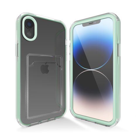 ShieldCase® ShieldCase iPhone Xr Kartenhülle mit Bumper (Türkis) ShieldCase® ShieldCase iPhone Xr Kartenhülle mit Bumper (Türkis)