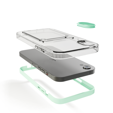 ShieldCase® ShieldCase iPhone Xr Kartenhülle mit Bumper (Türkis) ShieldCase® ShieldCase iPhone Xr Kartenhülle mit Bumper (Türkis)