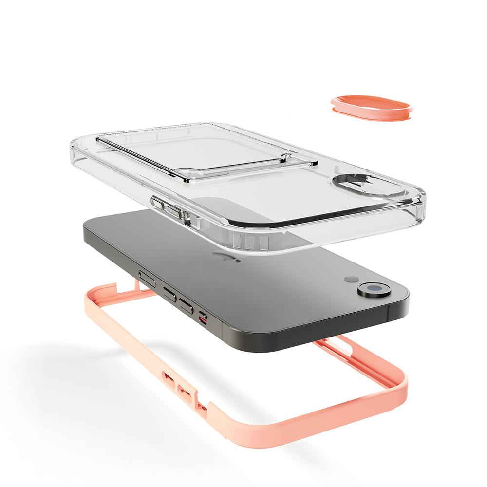 ShieldCase® ShieldCase iPhone Xr Kartenhülle mit Bumper (Pink) ShieldCase® ShieldCase iPhone Xr Kartenhülle mit Bumper (Pink)