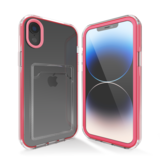 ShieldCase® iPhone Xr Kartenhülle mit Bumper (Hellrosa)