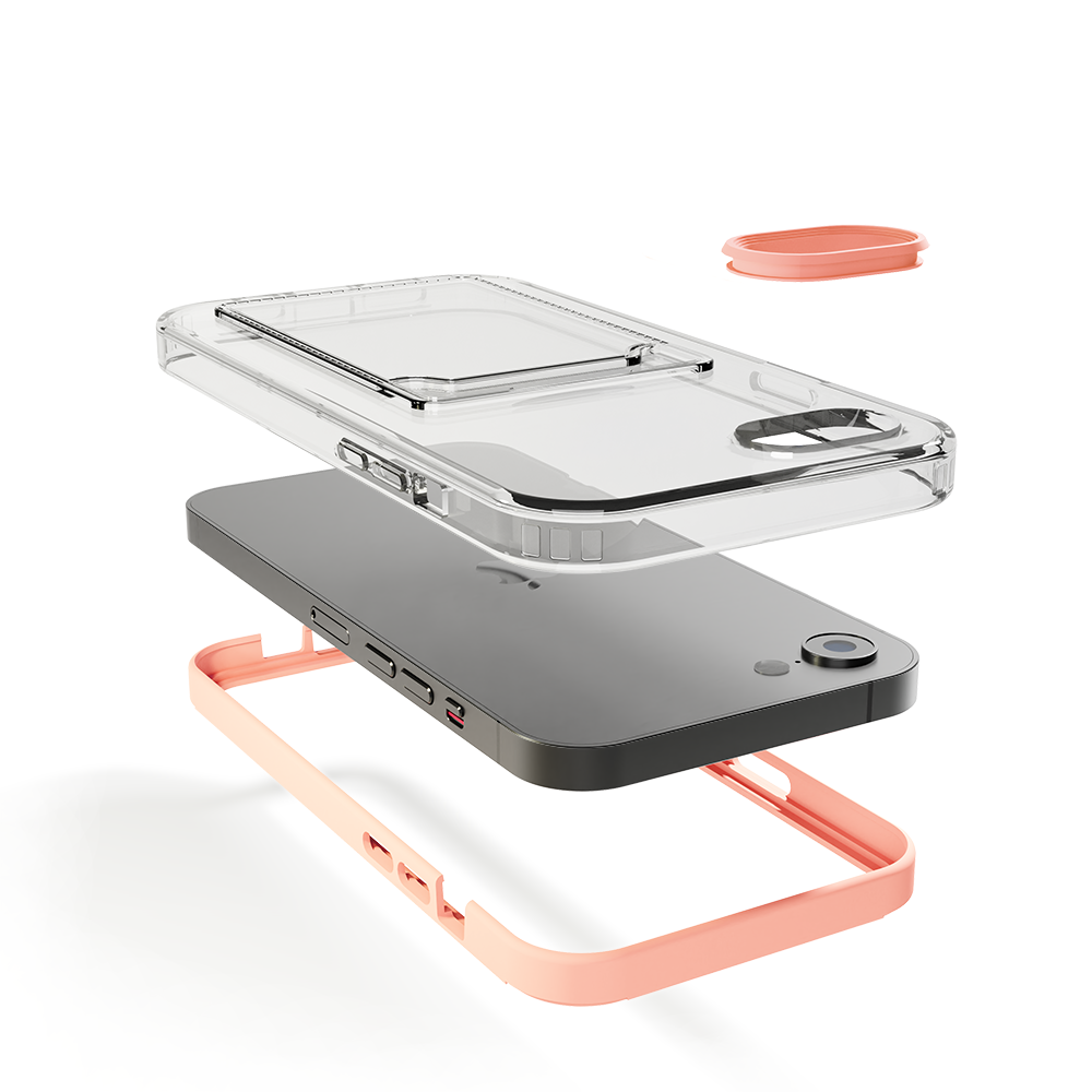 ShieldCase® ShieldCase iPhone 7 Kartenhülle mit Bumper (Pink) ShieldCase® ShieldCase iPhone 7 Kartenhülle mit Bumper (Pink)