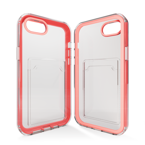 ShieldCase® ShieldCase iPhone 7 Kartenhülle mit Bumper (Pink) ShieldCase® ShieldCase iPhone 7 Kartenhülle mit Bumper (Pink)