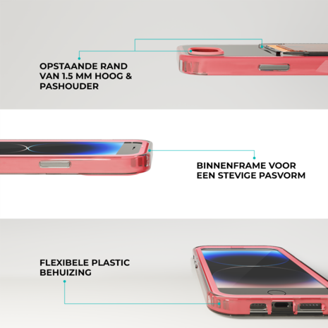 ShieldCase® ShieldCase iPhone 7 Kartenhülle mit Bumper (Pink) ShieldCase® ShieldCase iPhone 7 Kartenhülle mit Bumper (Pink)