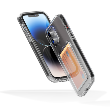 ShieldCase® ShieldCase iPhone 11 Kartenhülle mit Bumper (Transparent)