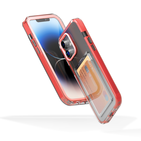 ShieldCase® ShieldCase iPhone 11 Kartenhülle mit Bumper (Pink)