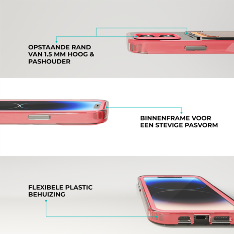 ShieldCase® ShieldCase iPhone 12 Kartenhülle mit Bumper (Pink) ShieldCase® ShieldCase iPhone 12 Kartenhülle mit Bumper (Pink)