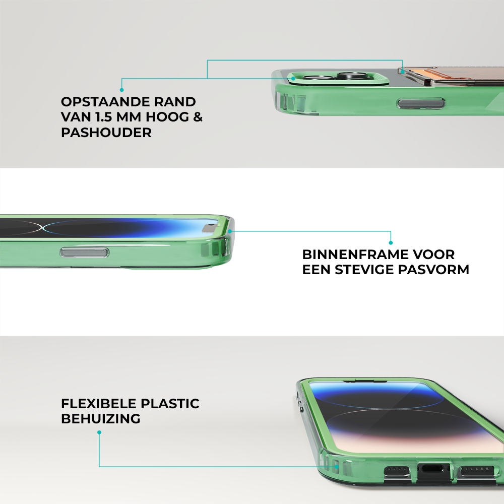 ShieldCase® ShieldCase iPhone 13 Kartenhülle mit Bumper (Türkis) ShieldCase® ShieldCase iPhone 13 Kartenhülle mit Bumper (Türkis)