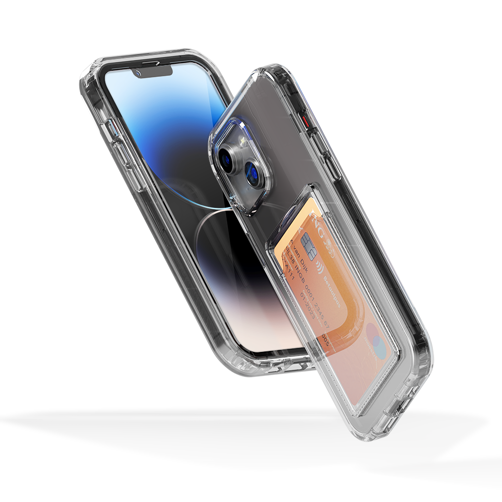 ShieldCase® ShieldCase iPhone 13 Kartenhülle mit Bumper (Transparent) ShieldCase® ShieldCase iPhone 13 Kartenhülle mit Bumper (Transparent)