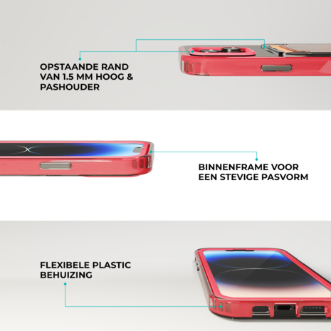 ShieldCase® ShieldCase iPhone 13 Kartenhülle mit Bumper (Hellrosa) ShieldCase® ShieldCase iPhone 13 Kartenhülle mit Bumper (Hellrosa)