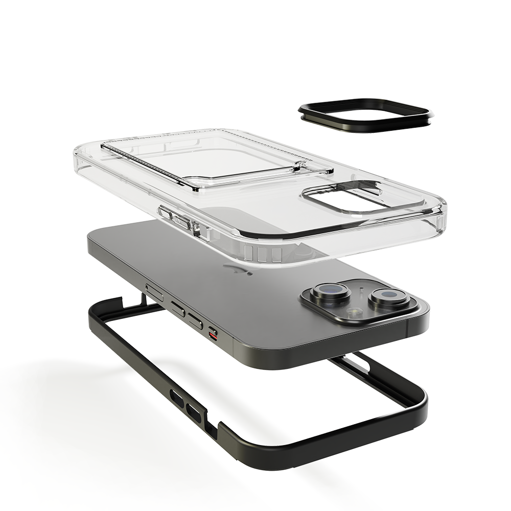 ShieldCase® ShieldCase iPhone 13 Mini Kartenhülle mit Bumper (Schwarz) ShieldCase® ShieldCase iPhone 13 Mini Kartenhülle mit Bumper (Schwarz)