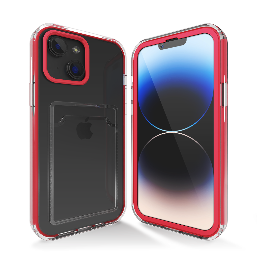 ShieldCase® ShieldCase iPhone 13 Mini Kartenhülle mit Bumper (Rosa) ShieldCase® ShieldCase iPhone 13 Mini Kartenhülle mit Bumper (Rosa)