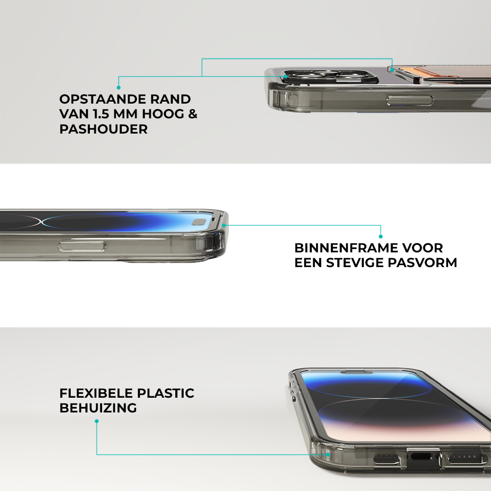 ShieldCase® ShieldCase iPhone 13 Pro Max Kartenhülle mit Bumper (Transparent) ShieldCase® ShieldCase iPhone 13 Pro Max Kartenhülle mit Bumper (Transparent)