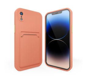 ShieldCase® iPhone Xr Rückseitehülle mit Kartenhalter (Pink)