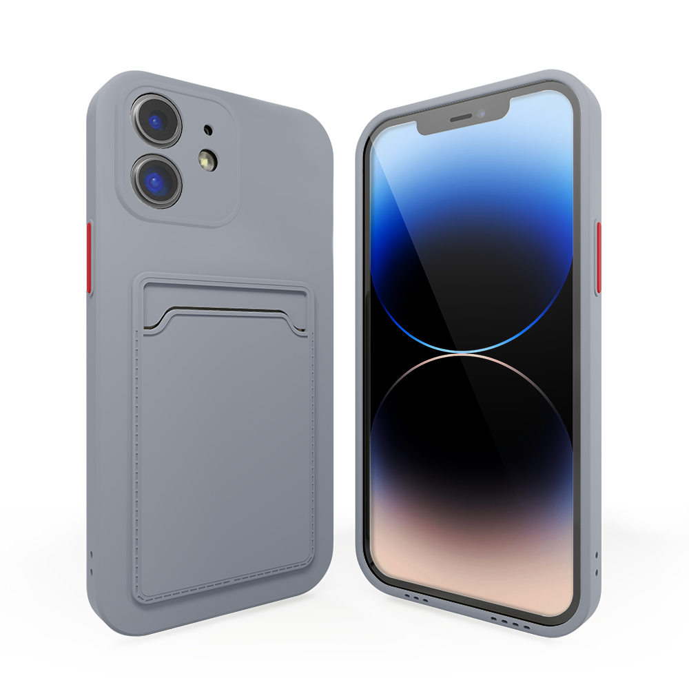 ShieldCase® ShieldCase iPhone 11 Rückseitehülle mit Kartenhalter (lavendelgrau)