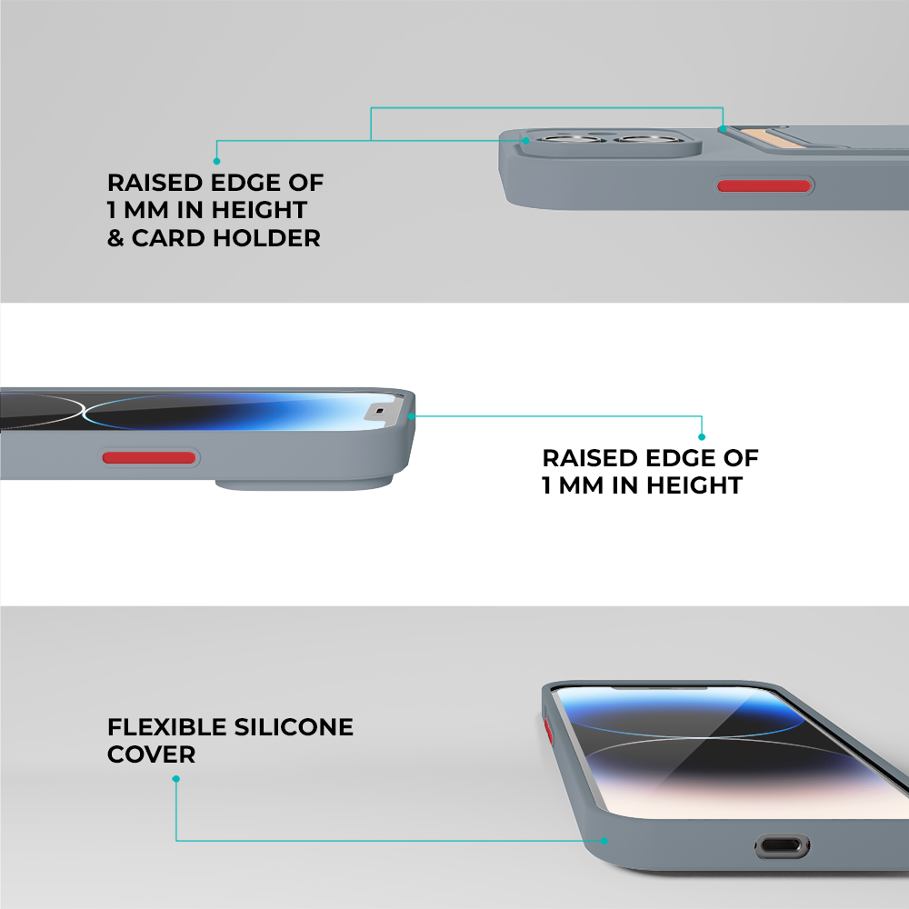ShieldCase® ShieldCase iPhone 11 Rückseitehülle mit Kartenhalter (lavendelgrau)