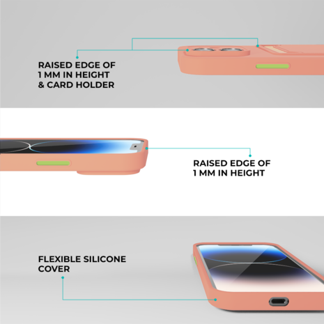 ShieldCase® ShieldCase iPhone 11 Rückseitehülle mit Kartenhalter (Rosa)