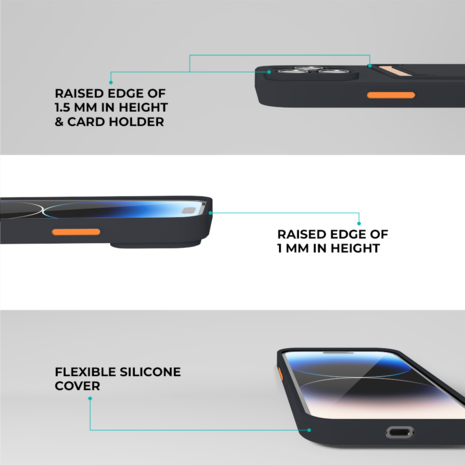 ShieldCase® ShieldCase iPhone 11 Pro Rückseitehülle mit Kartenhalter (Dunkelblau)