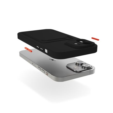 ShieldCase® ShieldCase iPhone 12 Rückseitehülle mit Kartenhalter (Schwarz) ShieldCase® ShieldCase iPhone 12 Rückseitehülle mit Kartenhalter (Schwarz)