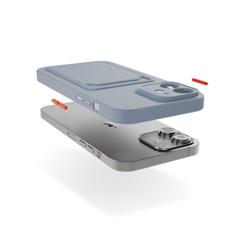 ShieldCase® ShieldCase iPhone 12 Rückseitehülle mit Kartenhalter (Lavendelgrau) ShieldCase® ShieldCase iPhone 12 Rückseitehülle mit Kartenhalter (Lavendelgrau)