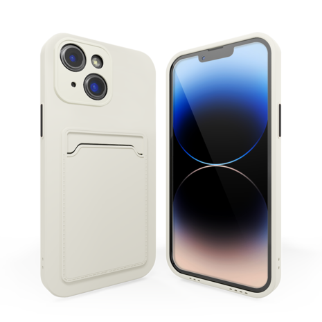 ShieldCase® ShieldCase iPhone 13 Rückseitehülle mit Kartenhalter (Weiß) ShieldCase® ShieldCase iPhone 13 Rückseitehülle mit Kartenhalter (Weiß)