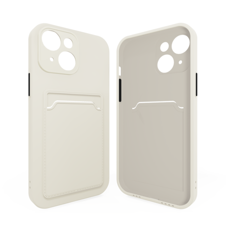 ShieldCase® ShieldCase iPhone 13 Rückseitehülle mit Kartenhalter (Weiß) ShieldCase® ShieldCase iPhone 13 Rückseitehülle mit Kartenhalter (Weiß)
