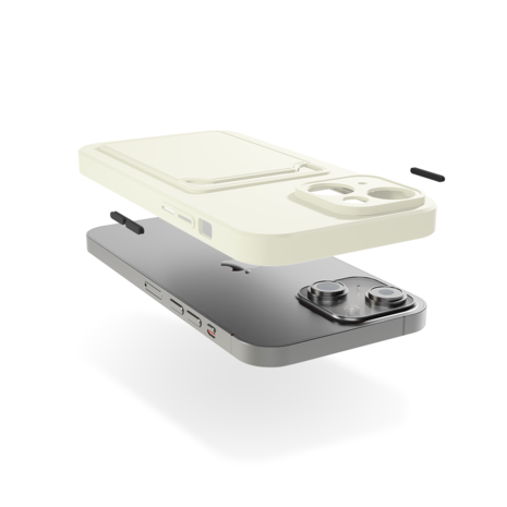 ShieldCase® ShieldCase iPhone 13 Rückseitehülle mit Kartenhalter (Weiß) ShieldCase® ShieldCase iPhone 13 Rückseitehülle mit Kartenhalter (Weiß)