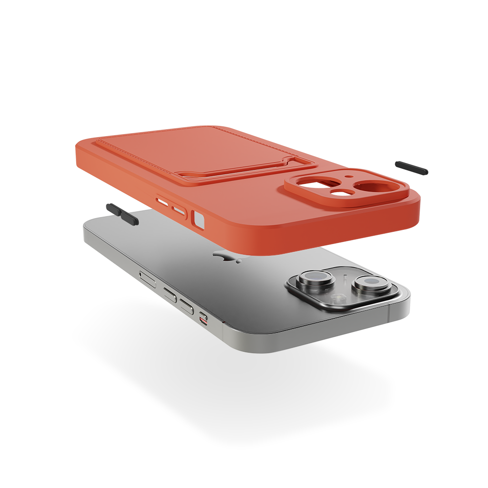 ShieldCase® ShieldCase iPhone 13 Mini Rückseitehülle mit Kartenhalter (Terrakotta) ShieldCase® ShieldCase iPhone 13 Mini Rückseitehülle mit Kartenhalter (Terrakotta)