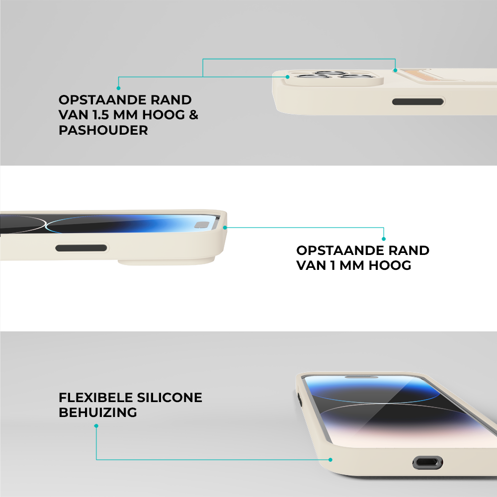 ShieldCase® ShieldCase iPhone 13 Pro Max Rückseitehülle mit Kartenhalter (Weiß) ShieldCase® ShieldCase iPhone 13 Pro Max Rückseitehülle mit Kartenhalter (Weiß)