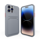 ShieldCase® ShieldCase iPhone 13 Pro Max Rückseitehülle mit Kartenhalter (Lavendelgrau)