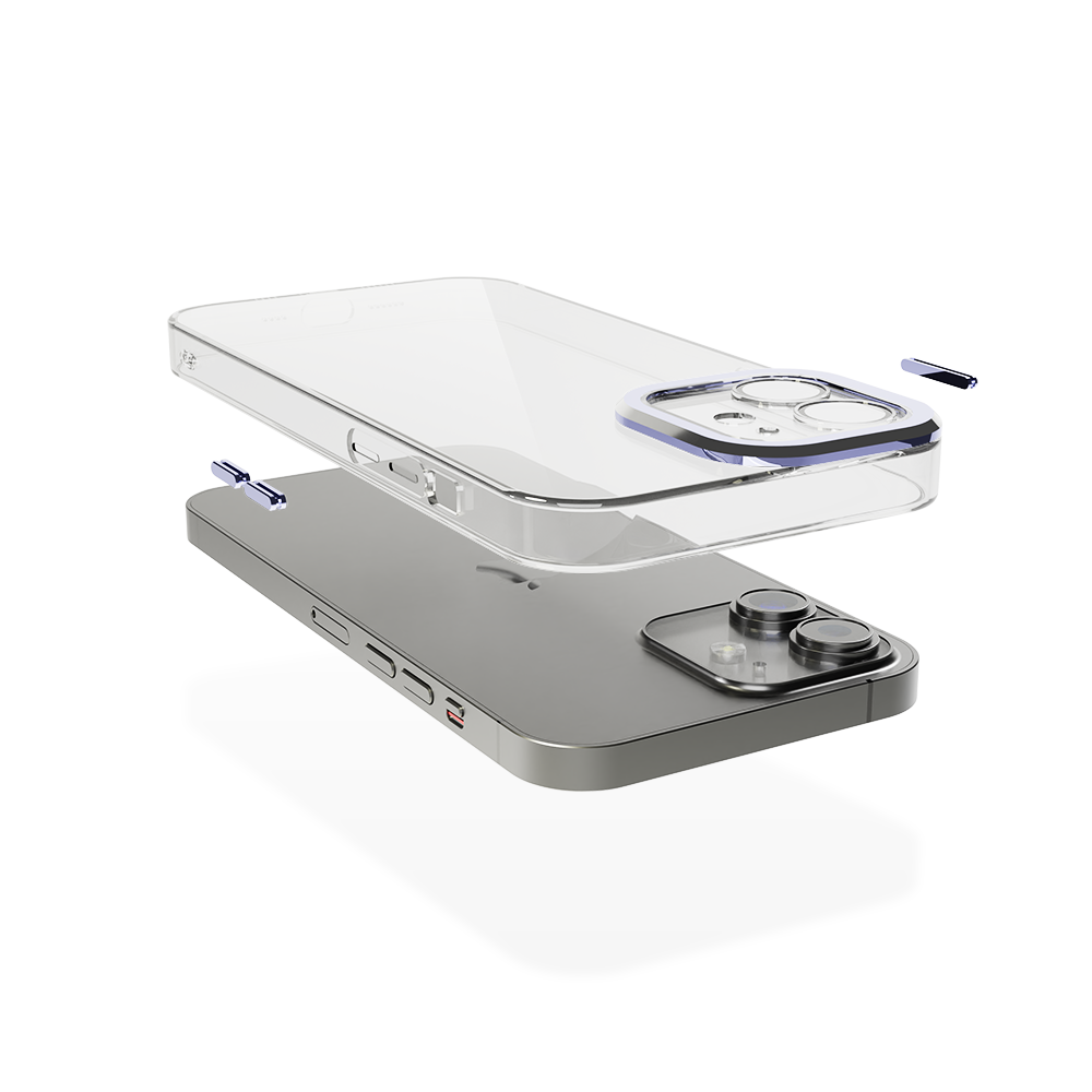 Coverzs Coverzs iPhone 11 Transparente Hülle mit Kameraschutz (Dunkelblau) Coverzs Coverzs iPhone 11 Transparente Hülle mit Kameraschutz (Dunkelblau)