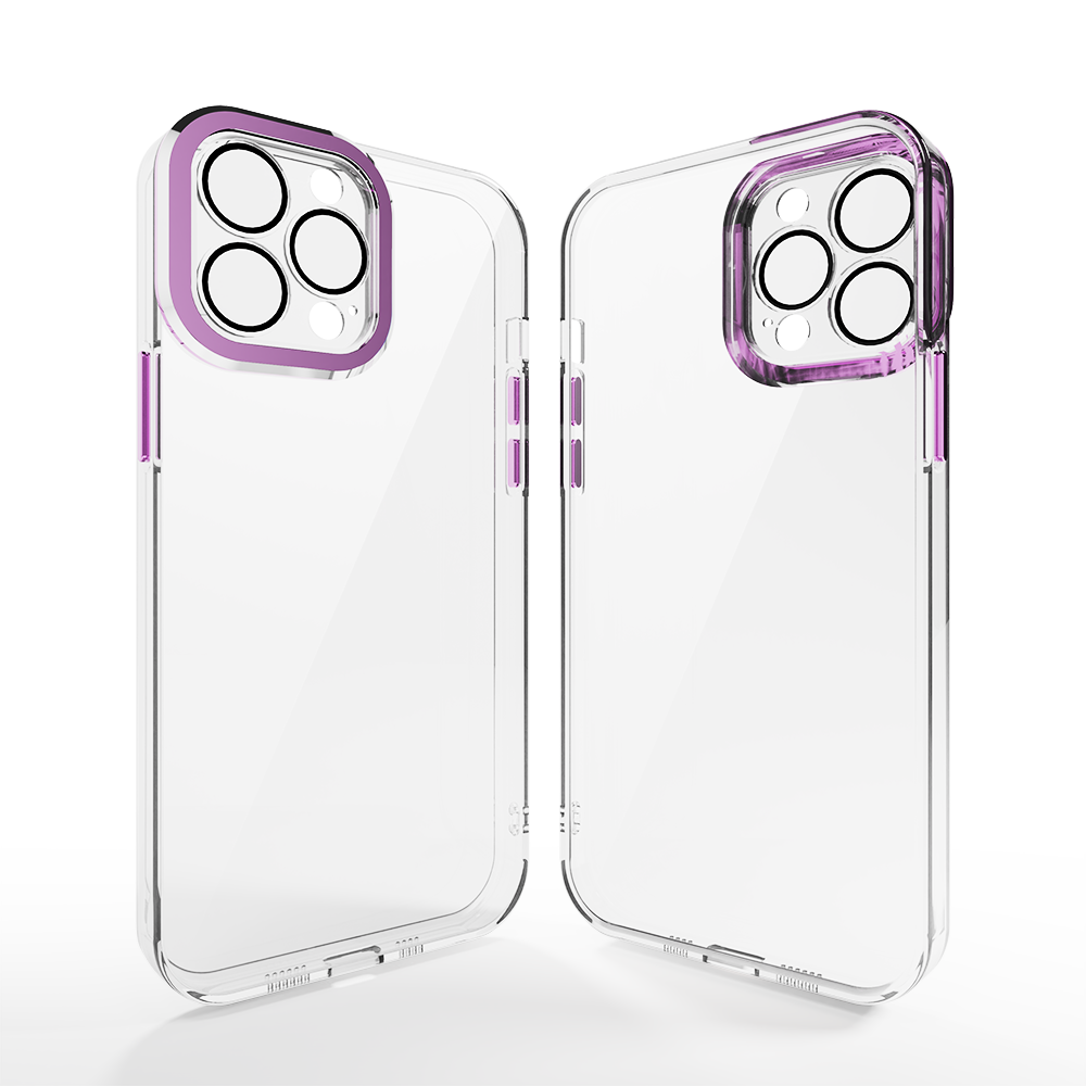 Coverzs Coverzs iPhone 11 Pro Transparente Hülle mit Kameraschutz (Lila) Coverzs Coverzs iPhone 11 Pro Transparente Hülle mit Kameraschutz (Lila)
